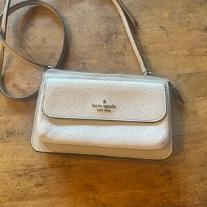 Kate Spade Cream Textured Crossbody Bag